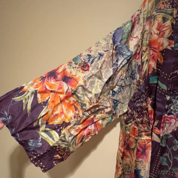 NWT Johnny Was Sz 2X Weller Topiary Hunter Kimono Reversible - Picture 6 of 16